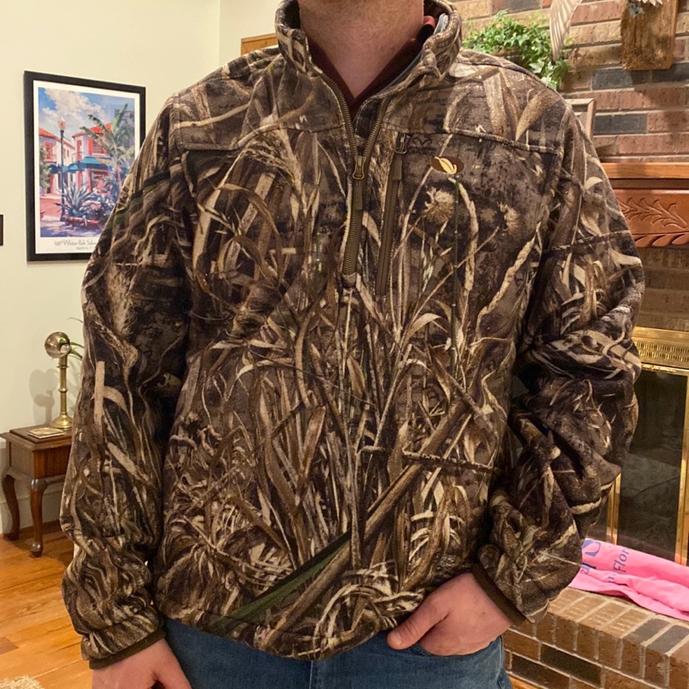 Mack’s Prairie Wings quarter zip fleece jacket max 5 camo